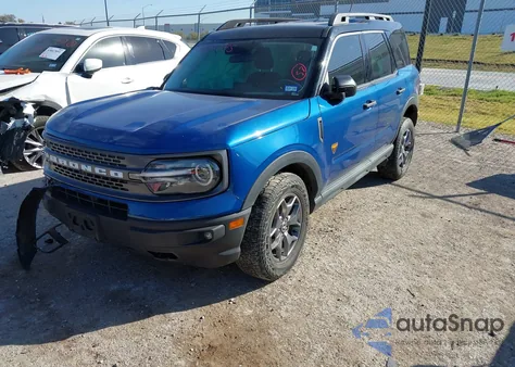 2023 Ford Bronco Sport Badlands z USA, uszkodzony, nr VIN 3FMCR9D95PRE30905